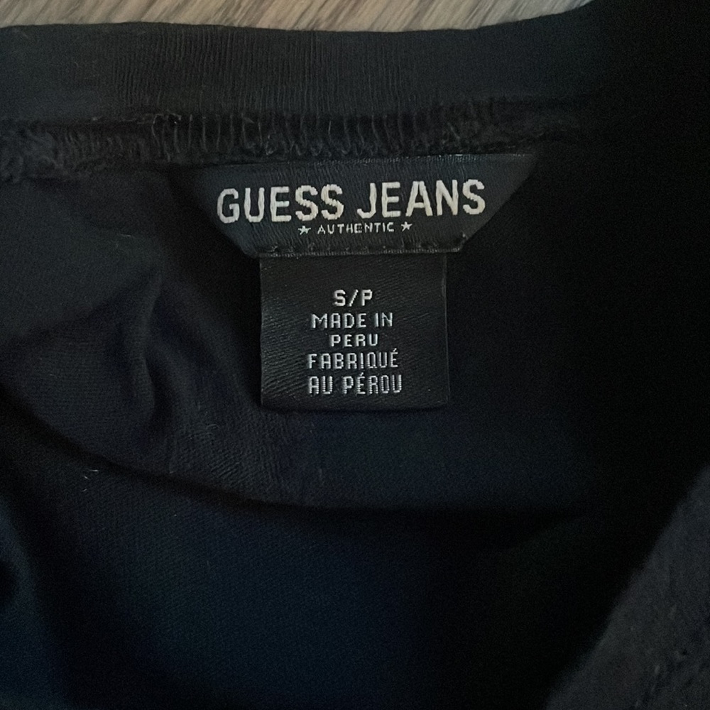 Guess Rhinestone Black Tee Size Small - Picture 3 of 3